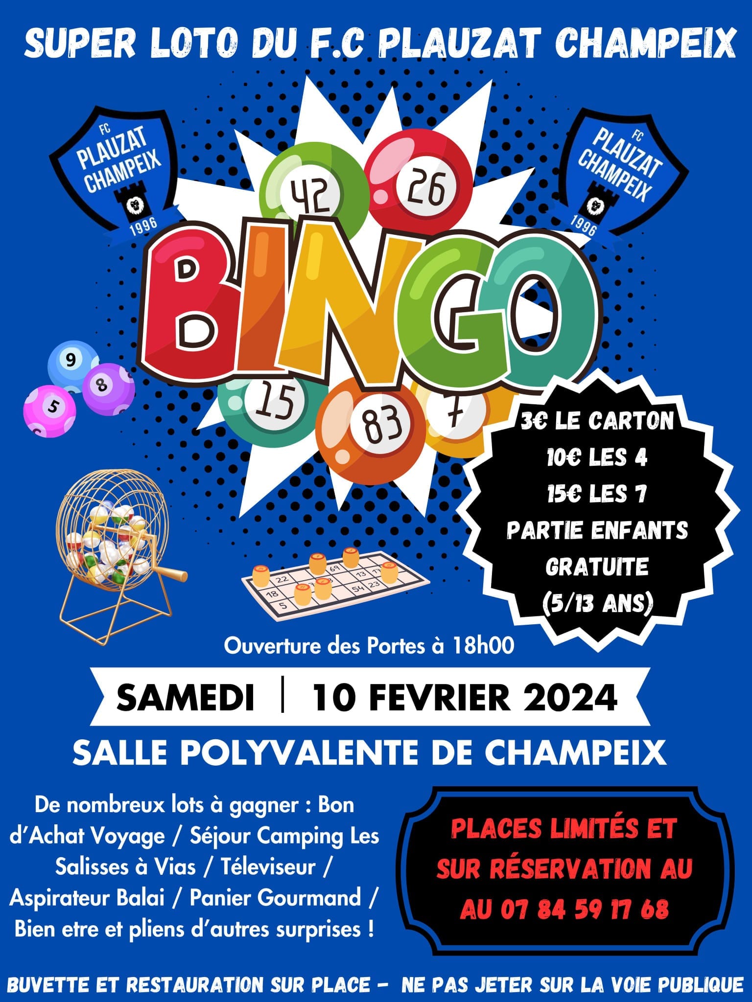 Loto Bingo à la Salle des Fêtes - Mairie de Saint Puy