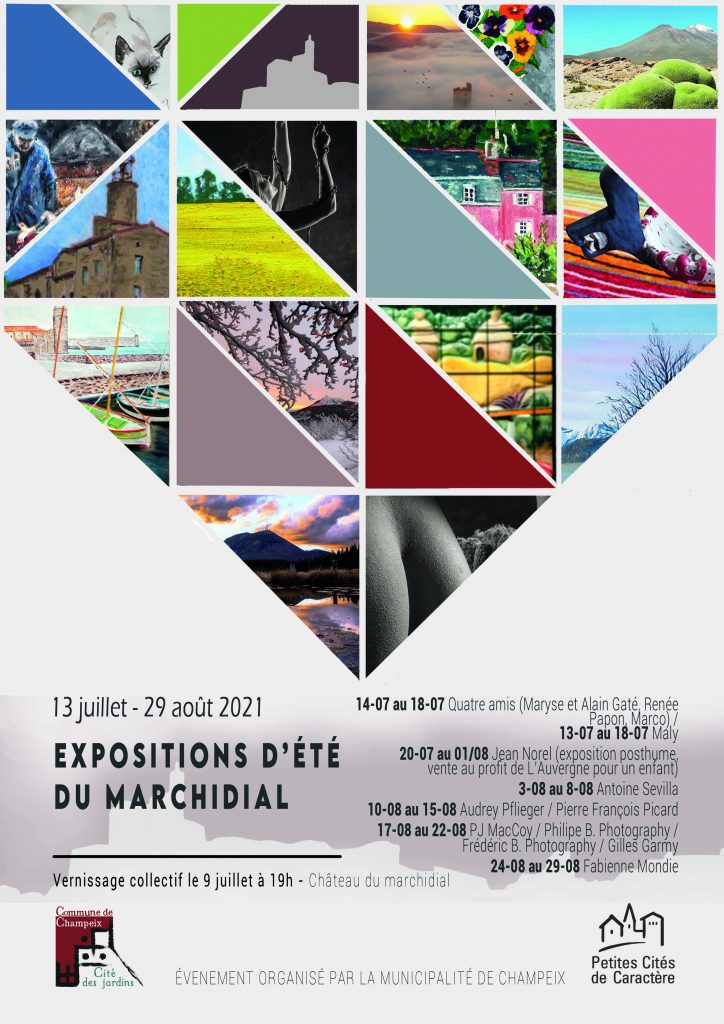 Affiche commune Expos d'été Champeix